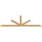 Ekena Millwork Saratoga Smooth Timber Gable Bracket, Western Red Cedar, 84"W x 31"H x 1 1/2"D x 3 1/2"F, 9/12 Pitch GBW084X31X0204SAR00SWR - alternate 5